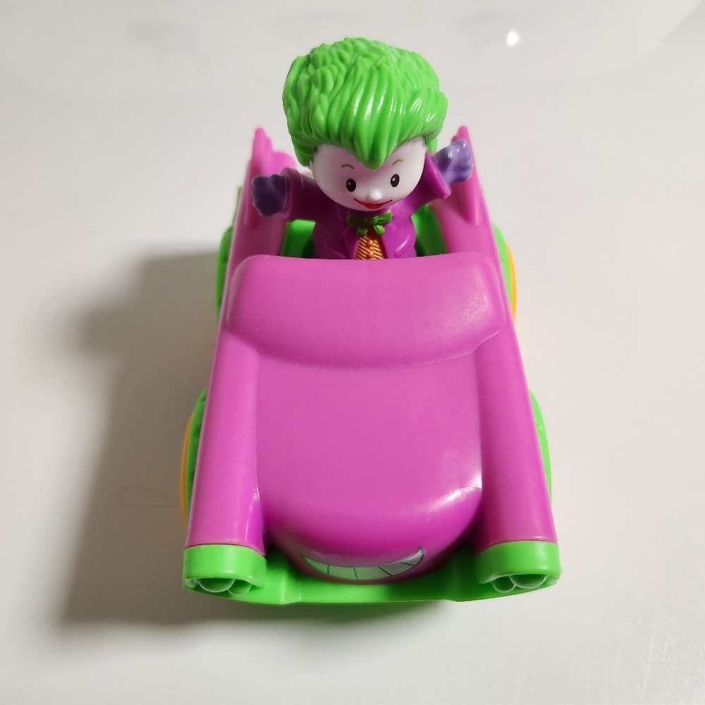 Fisher Price Little People Joker Figure Plus Car DC Super Friends